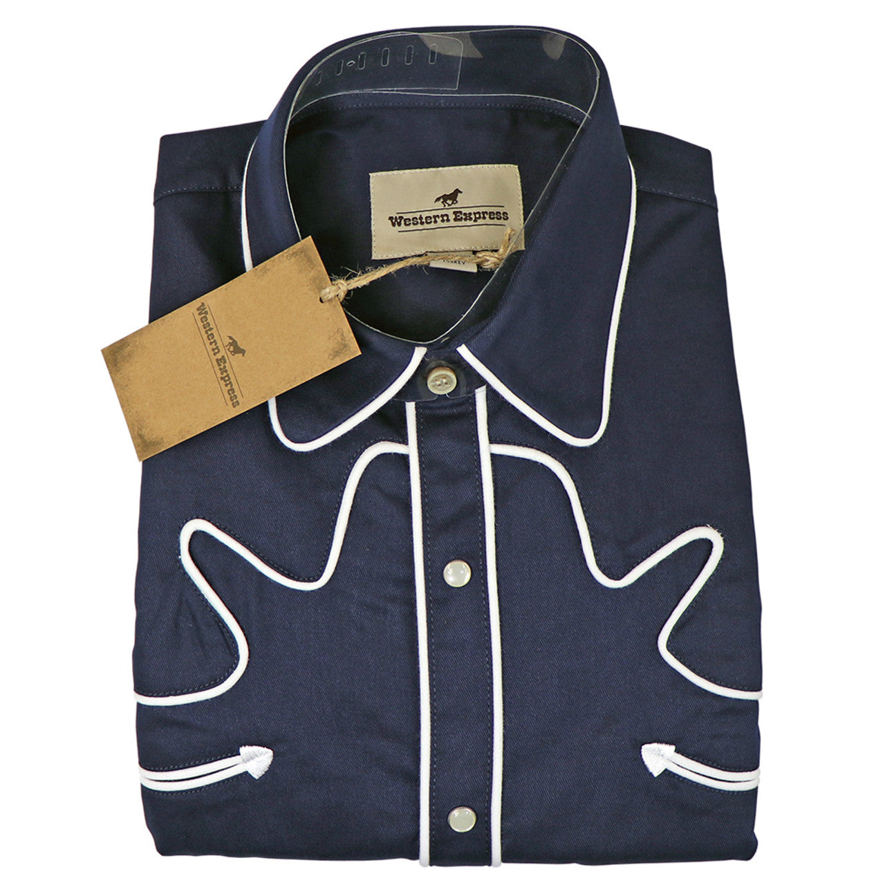 Western Express - Navy with White Piping - 1100