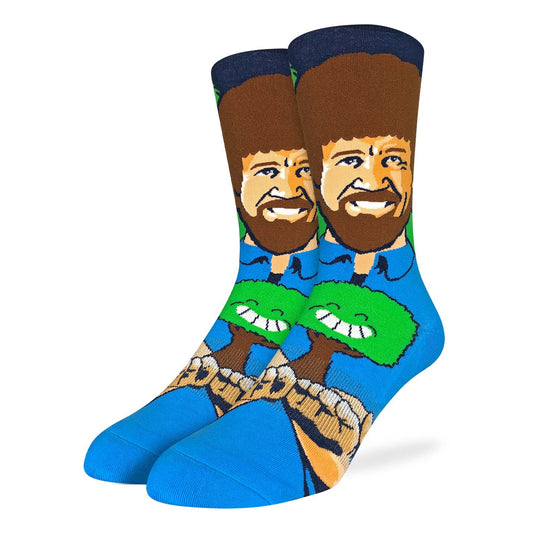 4302 - Men's Bob Ross, Happy Little Tree Socks