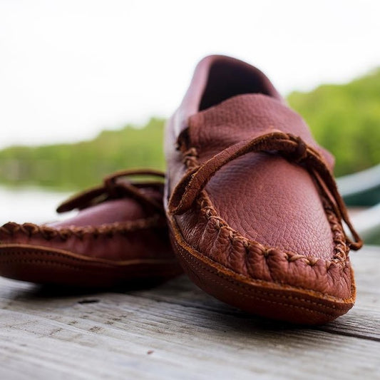 BUFFALO HIDE MOCCASINS