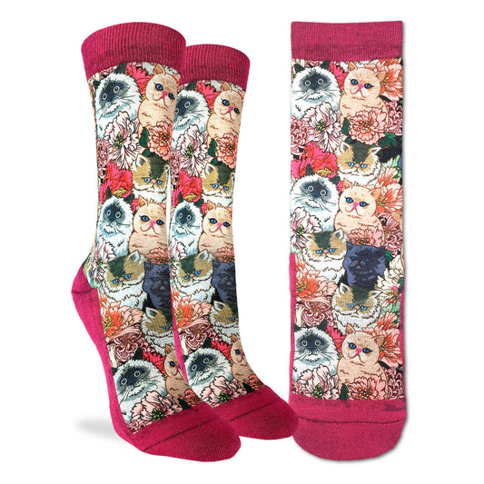 5089 - Floral Cats Socks