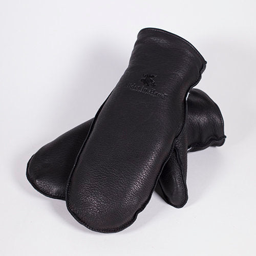 BLACK DEER MITT NO CUFF LINED