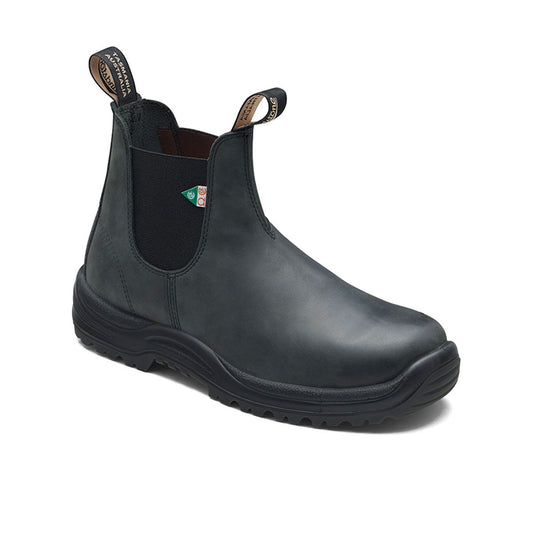 Blundstone CSA steel toed boot in rustic black.