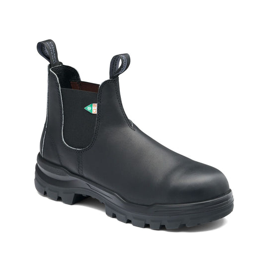 New, completely metal-free, CSA Rotoflex Blundstone work & safety boot in black.