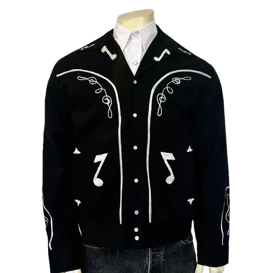 Rockmount Vintage Men’s Bolero Jacket with Music Notes - 1112